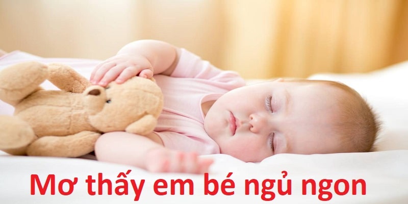 Hình ảnh em bé ngủ ngon trong chiêm bao